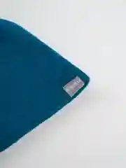 Бирюзовый шапка женская бини Дуэт, тонкая шапка на весну