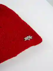 Красный женская шапка с укладкой назад Лаура