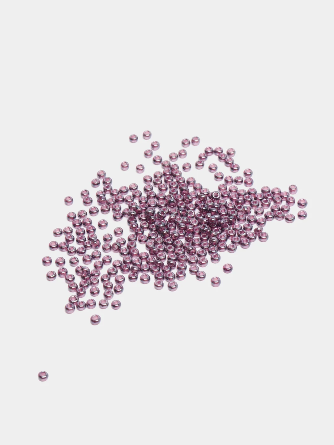 Пурпурный чешский бисер Preciosa 10/0, Transparent sfinx, 10 и 50 грамм