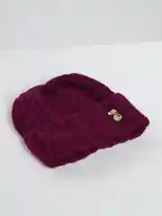 Багровый шапка женская, вязаная