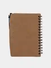 Блокнот крафт с ручкой и клейкими листами 10*14,5 см
