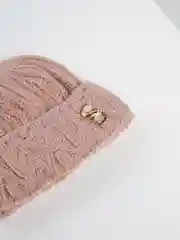 Карамельный шапка женская, вязаная