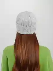 Серый шапка женская, вязаная