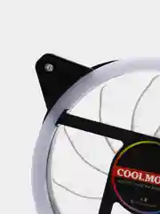 Прозрачный корпусной вентилятор COOLMOON, кулер для компьютера, с подсветкой, 120 мм