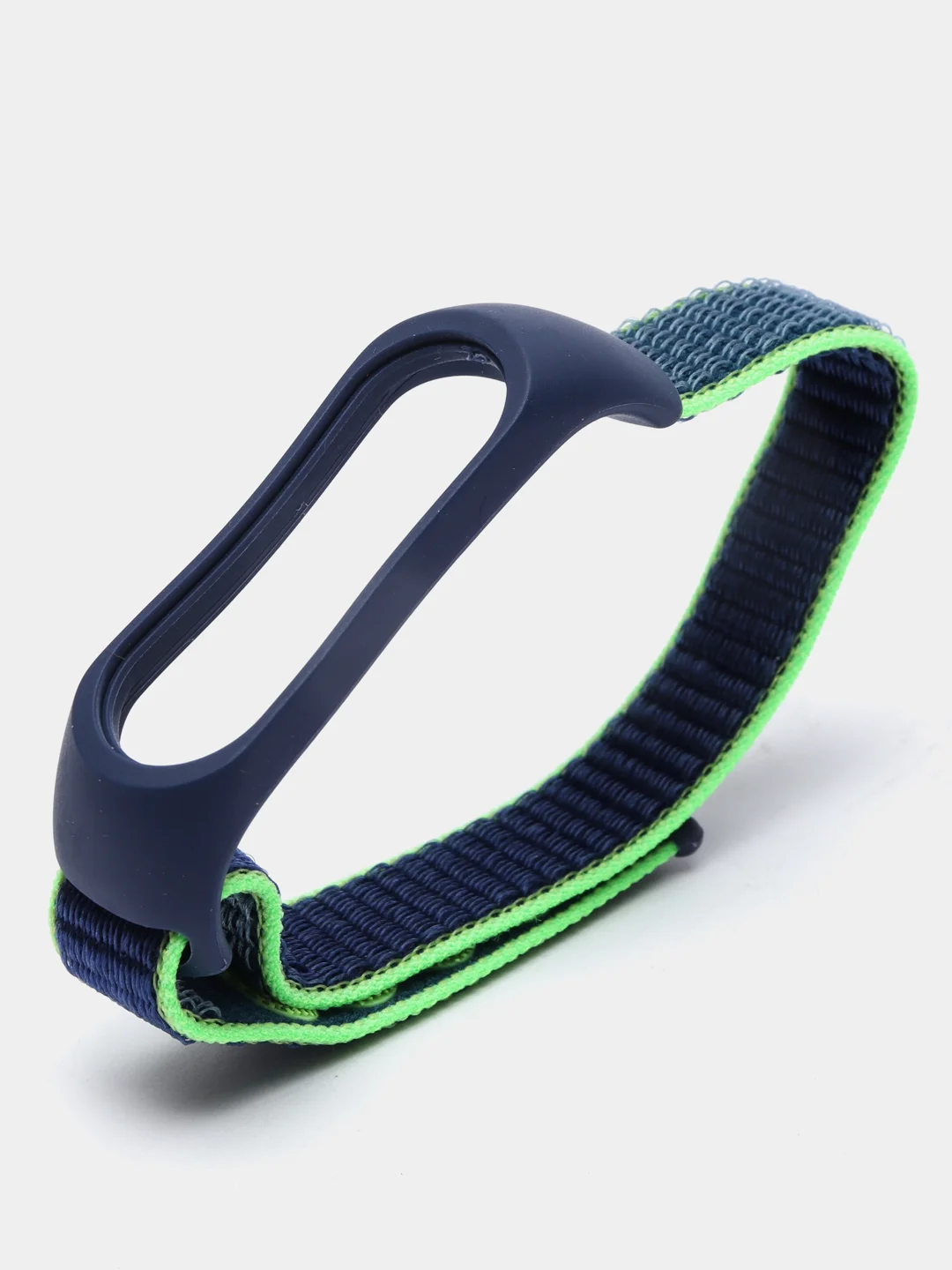 Лимонный ремешок нейлоновый для Xiaomi mi band 4/5/6/7, на липучке, Сяоми ми банд
