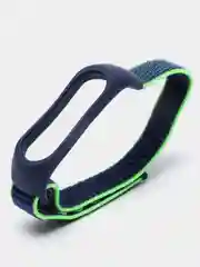 Лимонный ремешок нейлоновый для Xiaomi mi band 4/5/6/7, на липучке, Сяоми ми банд