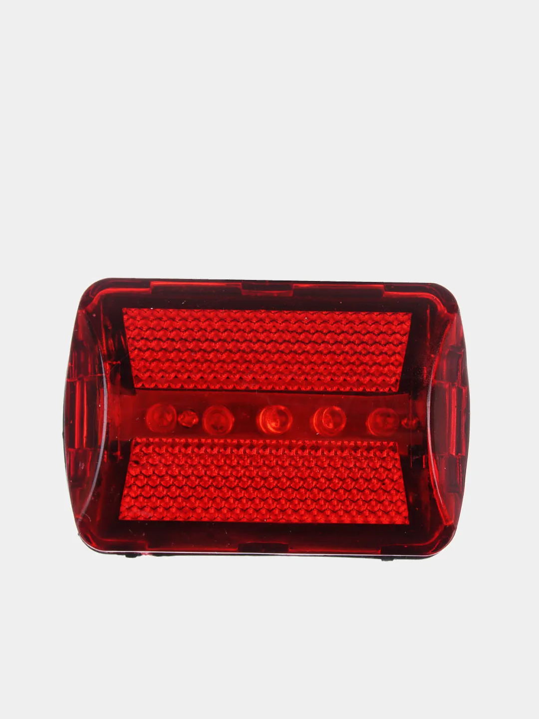 Фонарь велосипедный, задний, 7 режимов, 5 LED, 2 x АА, 6 х 4.5 х 3 см