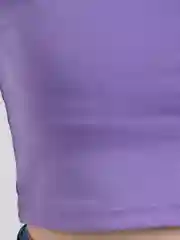 Лавандовый топ женский, на одно плечо, хлопок