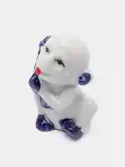 Белый статуэтка "Обезьяна"