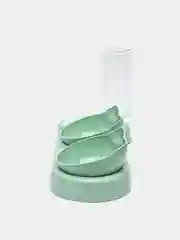 Бирюзовый миска тройная для домашних животных