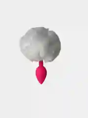 Белый анальная втулка с хвостом "TODO SWEET BUNNY", 1 штука