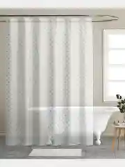 Шторка для ванной DeNASTIA 180x200 см, ПЕВА, цвет бирюзовый