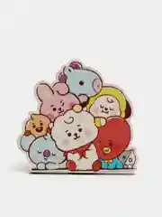 Значок деревянный по к-поп группе "BTS"