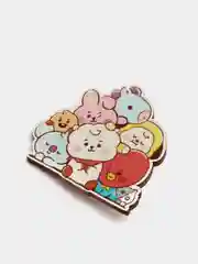 Значок деревянный по к-поп группе "BTS"