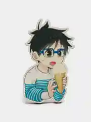 Значок деревянный по аниме "Юри на льду / Yuri on Ice"