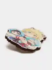 Значок деревянный по аниме "Юри на льду" (Yuri on Ice)