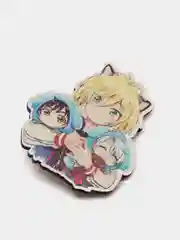 Значок деревянный по аниме "Юри на льду" (Yuri on Ice)