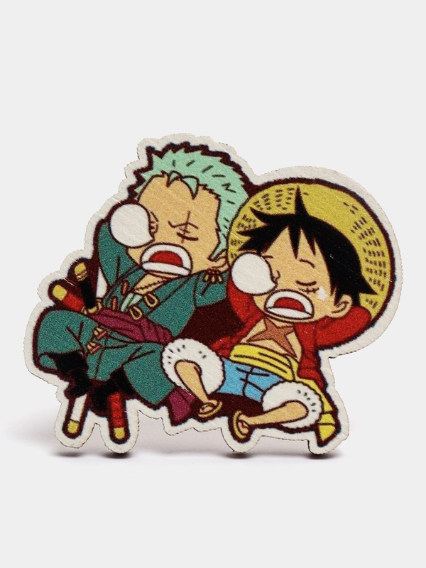 Значок деревянный по аниме "Ван-Пис / One Piece"