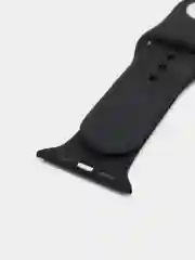 Черный силиконовый ремешок для Apple Watch 3 4 5 6 SE на 38 42 40 44