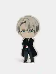 Значок деревянный по аниме "Юри на льду" (Yuri on Ice)