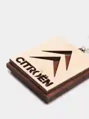 Брелок из дерева 3D для ключа с логотипом авто Citroen CHANGAN