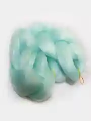 Мятный канекалон для плетения косичек
