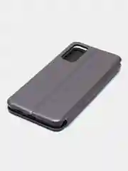 Серебряный чехол книжка для Samsung Galaxy S20 FE, S20FE с функцией подставки
