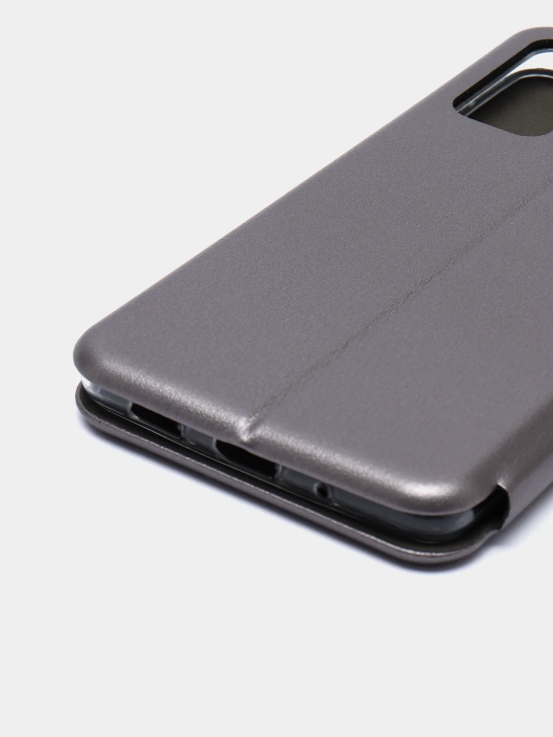 Серебряный чехол книжка для Samsung Galaxy S20 FE, S20FE с функцией подставки