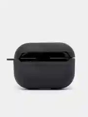 Тёмно-серый силиконовый чехол для наушников Airpods Pro с принтом Nike, Nasa (Найк, Наса))