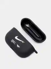 Тёмно-серый силиконовый чехол для наушников Airpods Pro с принтом Nike, Nasa (Найк, Наса))