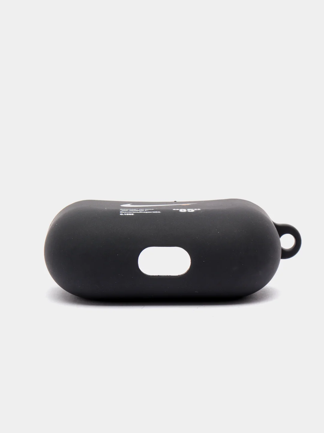 Тёмно-серый силиконовый чехол для наушников Airpods Pro с принтом Nike, Nasa (Найк, Наса))