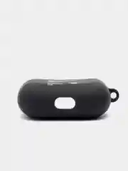 Тёмно-серый силиконовый чехол для наушников Airpods Pro с принтом Nike, Nasa (Найк, Наса))