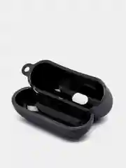 Тёмно-серый силиконовый чехол для наушников Airpods Pro с принтом Nike, Nasa (Найк, Наса))