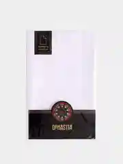 Скатерть DeNASTIA 160х250см, жаккард, цвет белый (эффект потёртости)