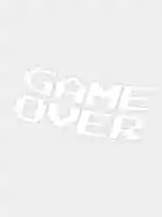 Белый наклейка на чехол game over