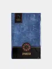 Скатерть DeNASTIA 160х250см, жаккард, цвет синий (эффект потёртости)