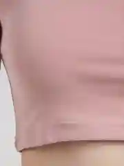 Розовый топ женский, на одно плечо, хлопок