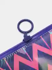 Фиолетовый папка-конверт для документов / бумаг на молнии, A4 с рисунком