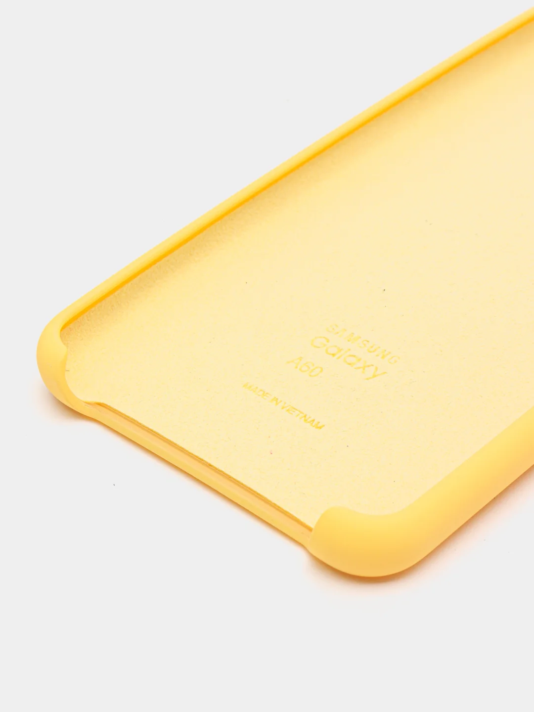 Желтый чехол силиконовый Silicone Cover Case для Samsung Galaxy A20S, A60, M40