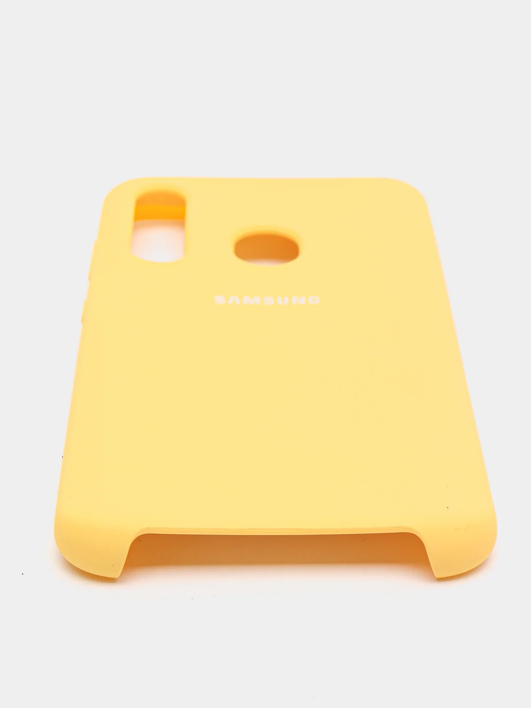 Желтый чехол силиконовый Silicone Cover Case для Samsung Galaxy A20S, A60, M40