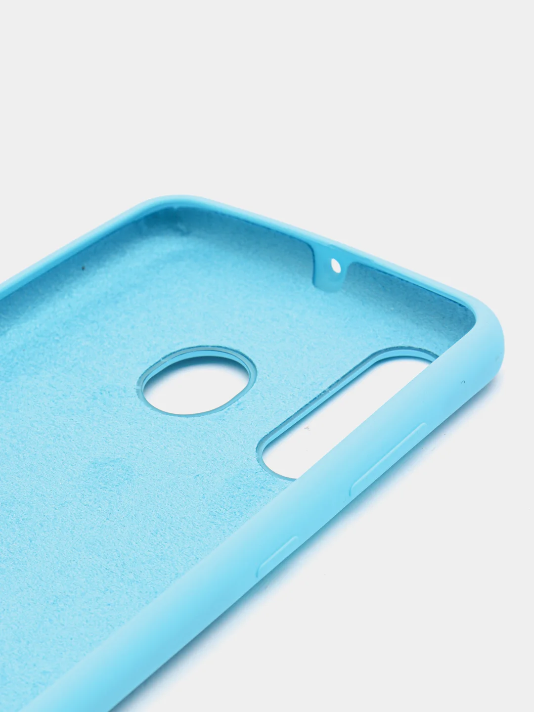 Голубой чехол силиконовый Silicone Cover Case для Samsung Galaxy A20S, A60, M40
