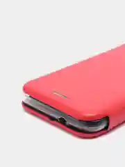 Красный чехол книжка для Samsung J1 2016, Самсунг