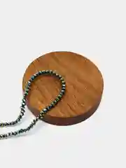 Зелёный хаки бусины с гранями 2 мм стеклянные, гальваника