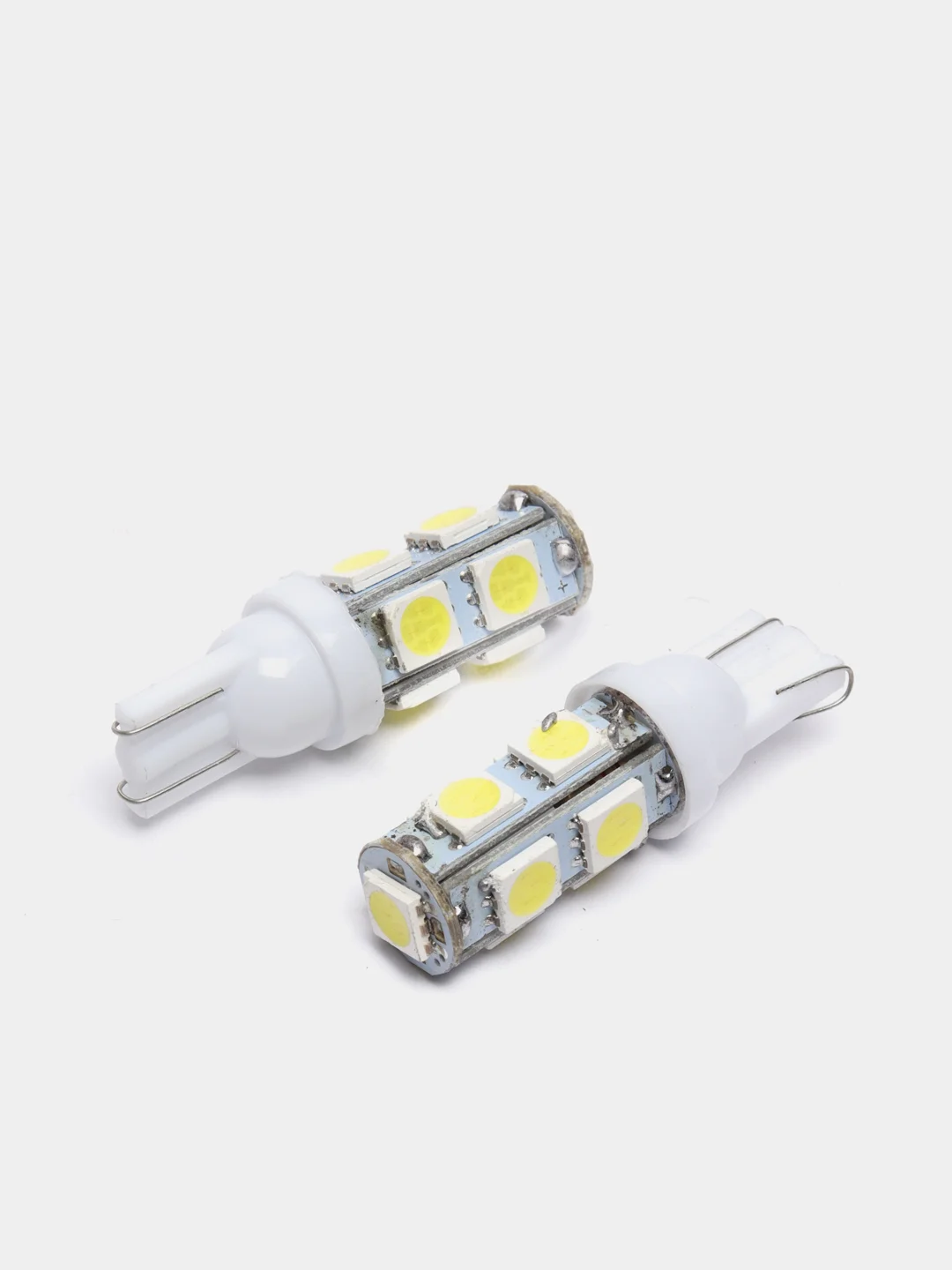 Белый светодиодные Габаритные LED лампы огни W5W T10 Лампочки габариты/огонь/салон/подсветка