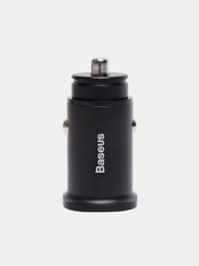 Автомобильное зарядное устройство Baseus Premium Square metal A+A (2хUSB, 30W, QC3.0)