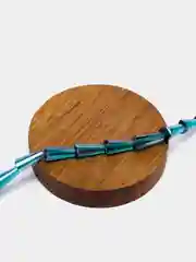 Морской бусины стеклянные, форма конус, с АВ-эффектом
