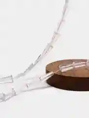 Прозрачный бусины стеклянные, форма конус