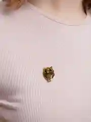 Бронзовый женская брошь "Совушка"