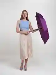 Фиолетовый зонт автоматический, складной, унисекс. Разные цвета