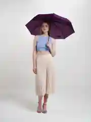 Фиолетовый зонт автоматический, складной, унисекс. Разные цвета